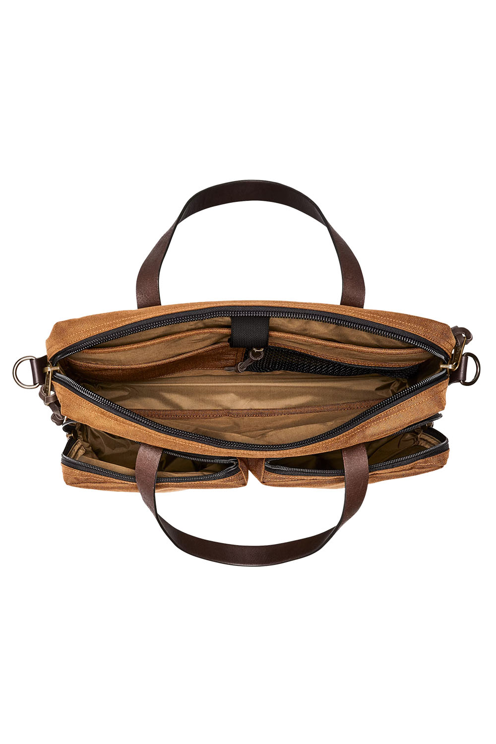 Filson - Dryden Briefcase - Whiskey - Open