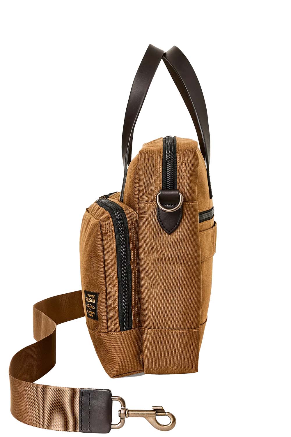 Filson - Dryden Briefcase - Whiskey - Side