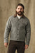 Filson - Spokane Insulated Short Cruiser - Vintage Heather Gray - Model Front Open