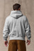 filson 14oz heritage fleece hoodie gray heather back