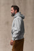 filson 14oz heritage fleece hoodie gray heather side