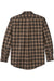filson alaskan guide shirt light brown peat multi plaid back