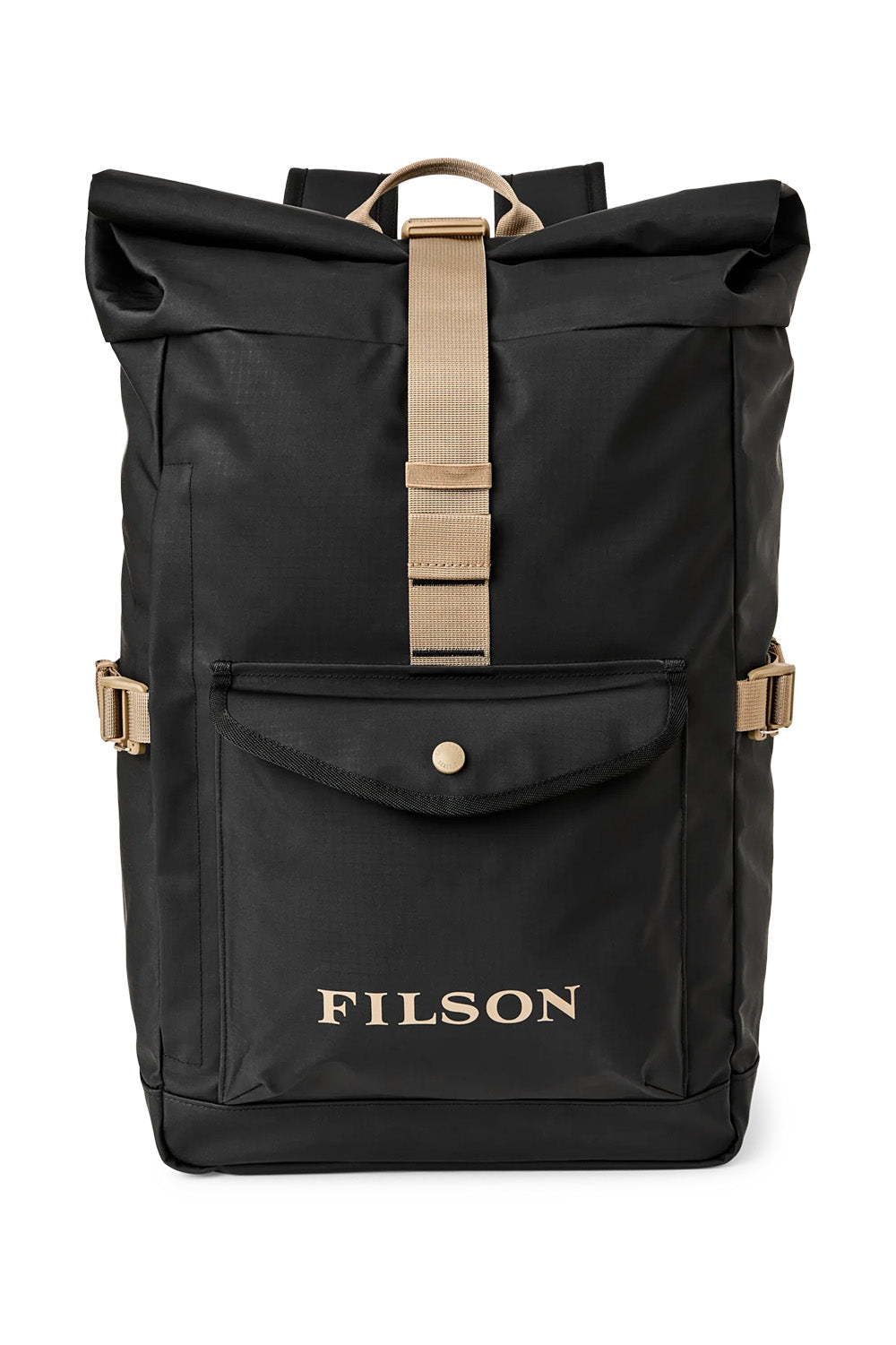 filson all weather backpack black covert front