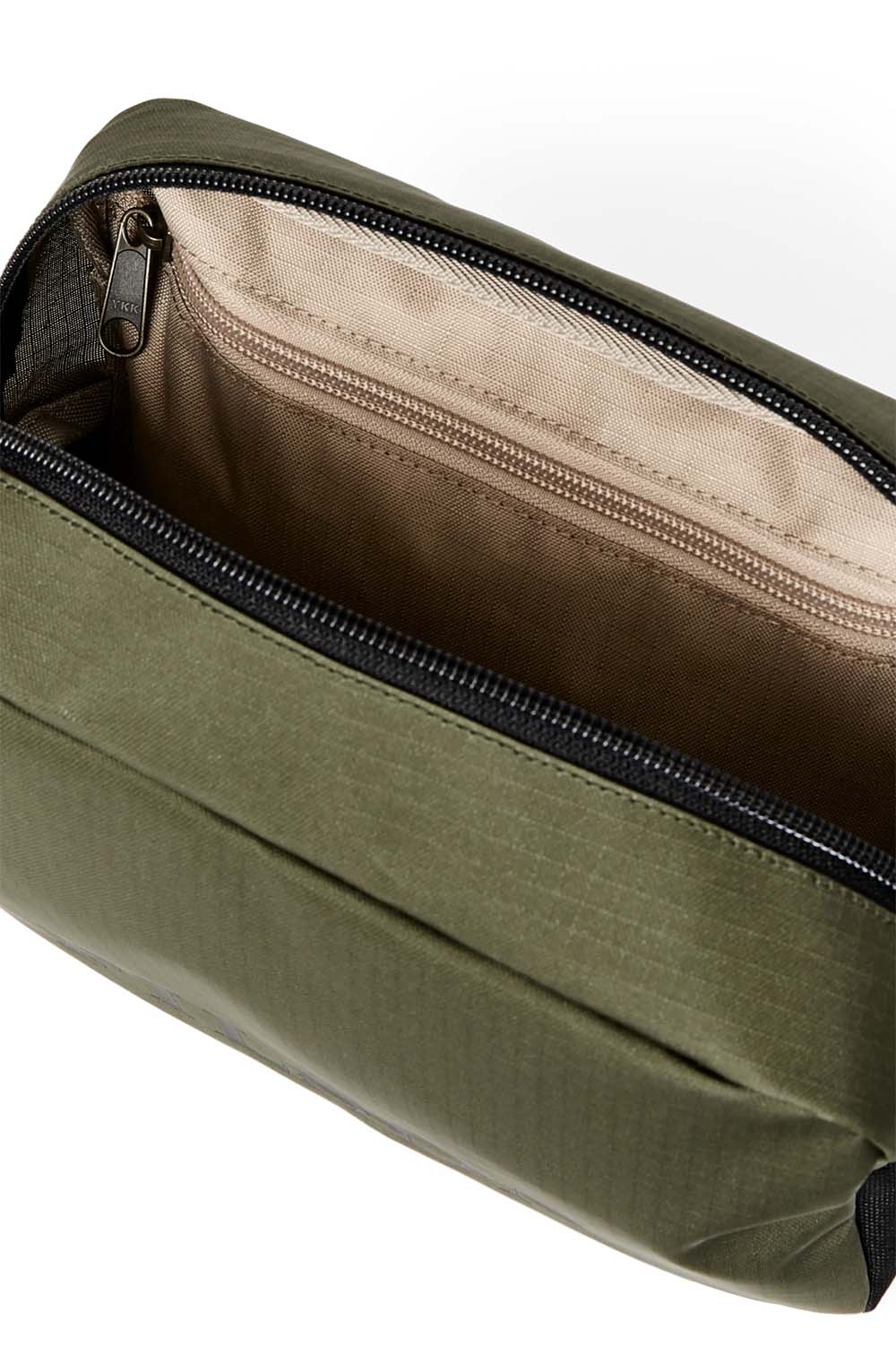 filson all weather travel pack olive black covert detail