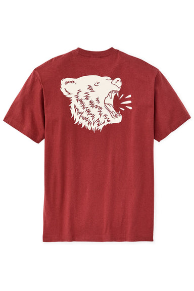 filson bear graphic tshirt chili oil flatlay