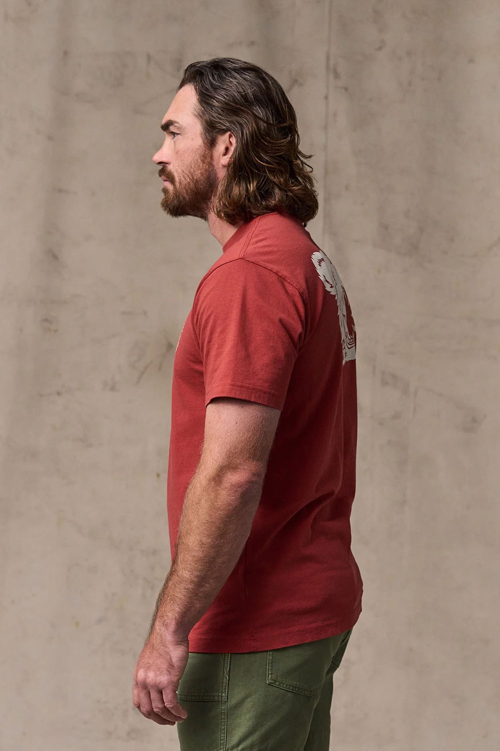 filson bear graphic tshirt chili oil side
