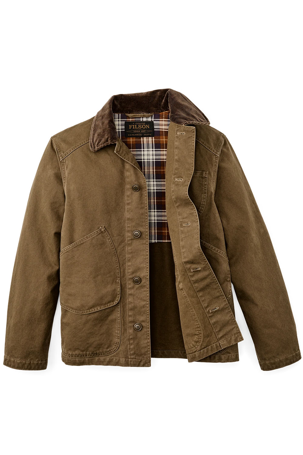 filson canvas outfitter jacket kangaroo inside