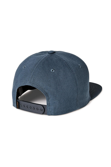filson deer trucker cap dusty blue back