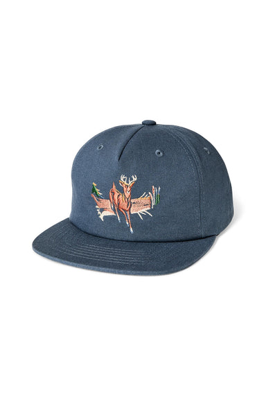 filson deer trucker cap dusty blue front