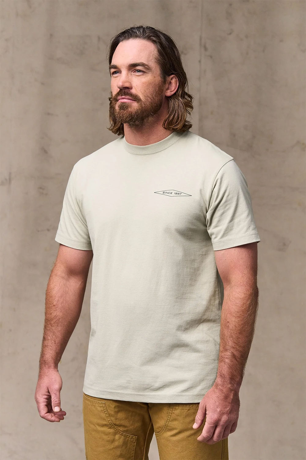 filson diamond graphic t-shirt gray sky front