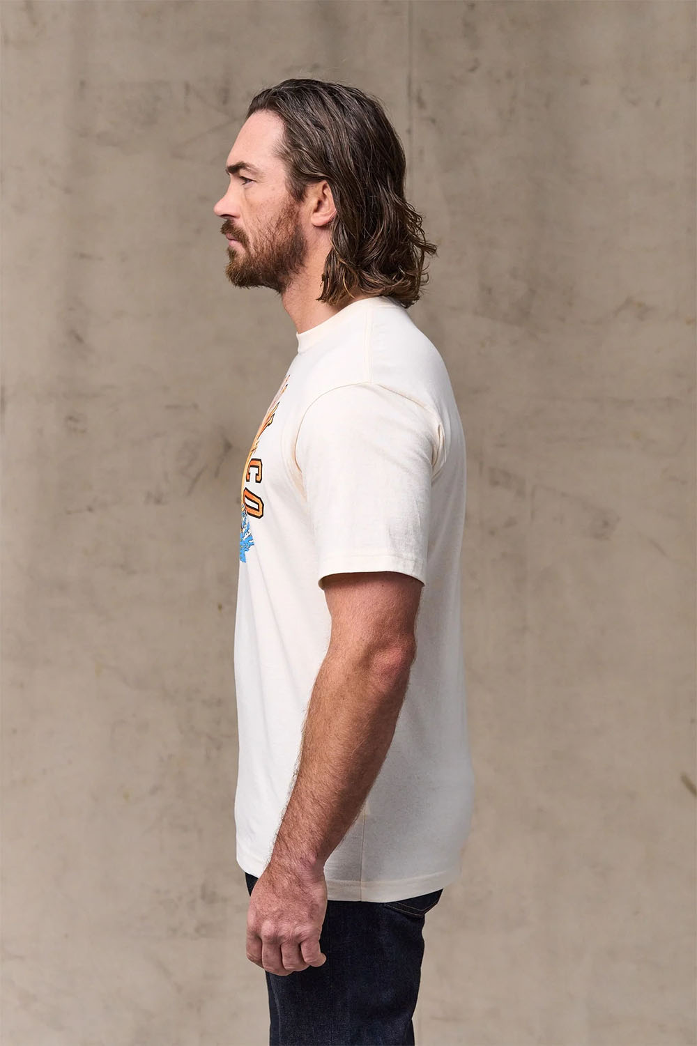 filson dry fly graphic t-shirt basswood side