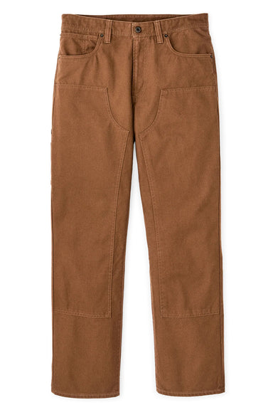 filson dry tin double front pant whiskey flatlay