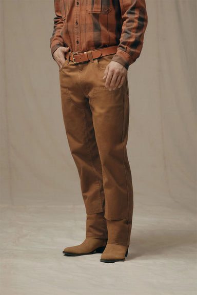 filson dry tin double front pant whiskey front