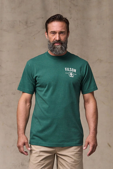 filson forestry graphic tshirt mallard green front