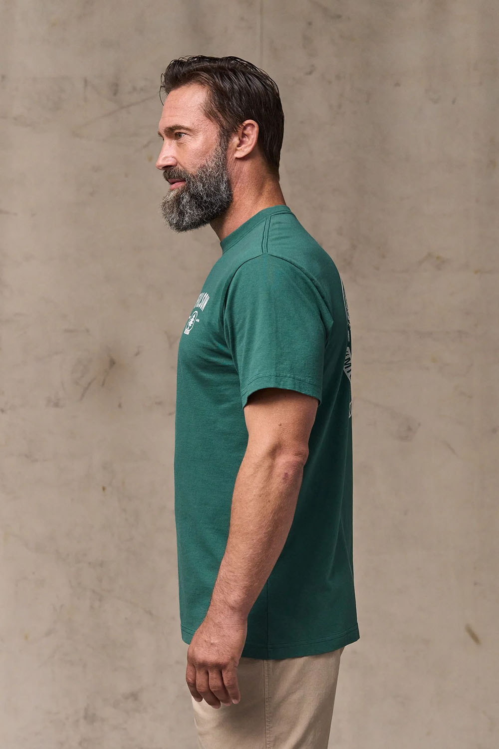 filson forestry graphic tshirt mallard green side