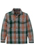 filson mackinaw wool jac shirt green orange gray plaid front 