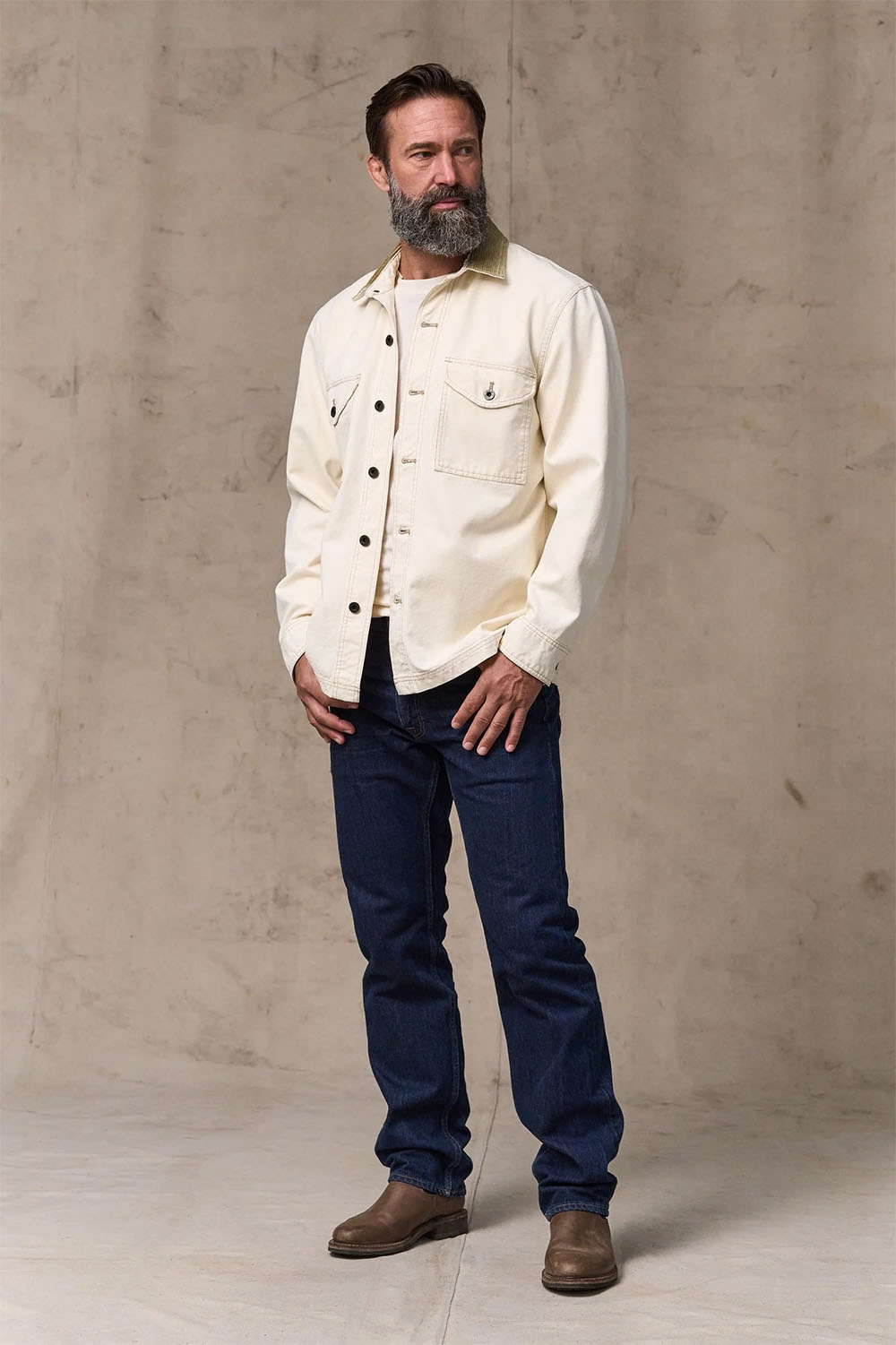 filson rustic canvas jac shirt natural seed