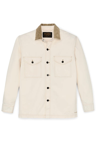 filson rustic canvas jac shirt natural seed flatlay