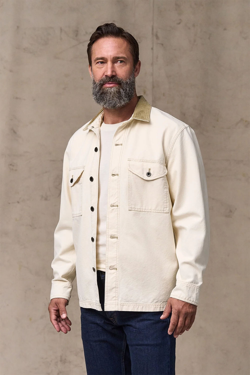 filson rustic canvas jac shirt natural seed profile