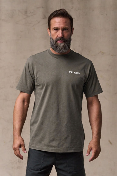 filson scenic graphic tshirt hawk brown front