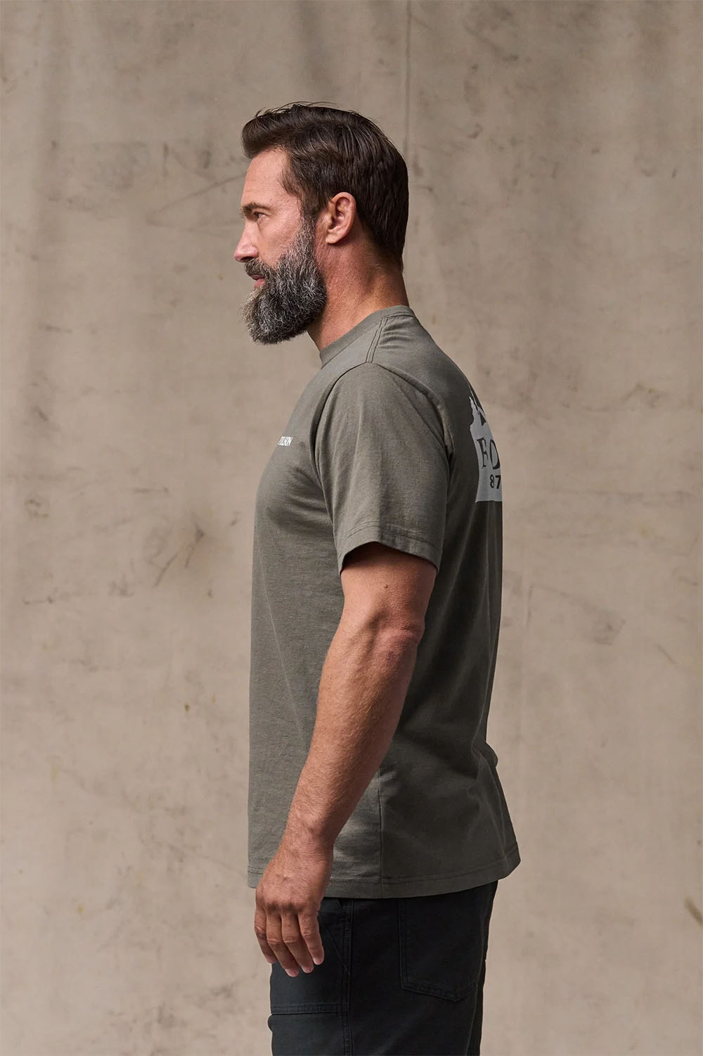 filson scenic graphic tshirt hawk brown side