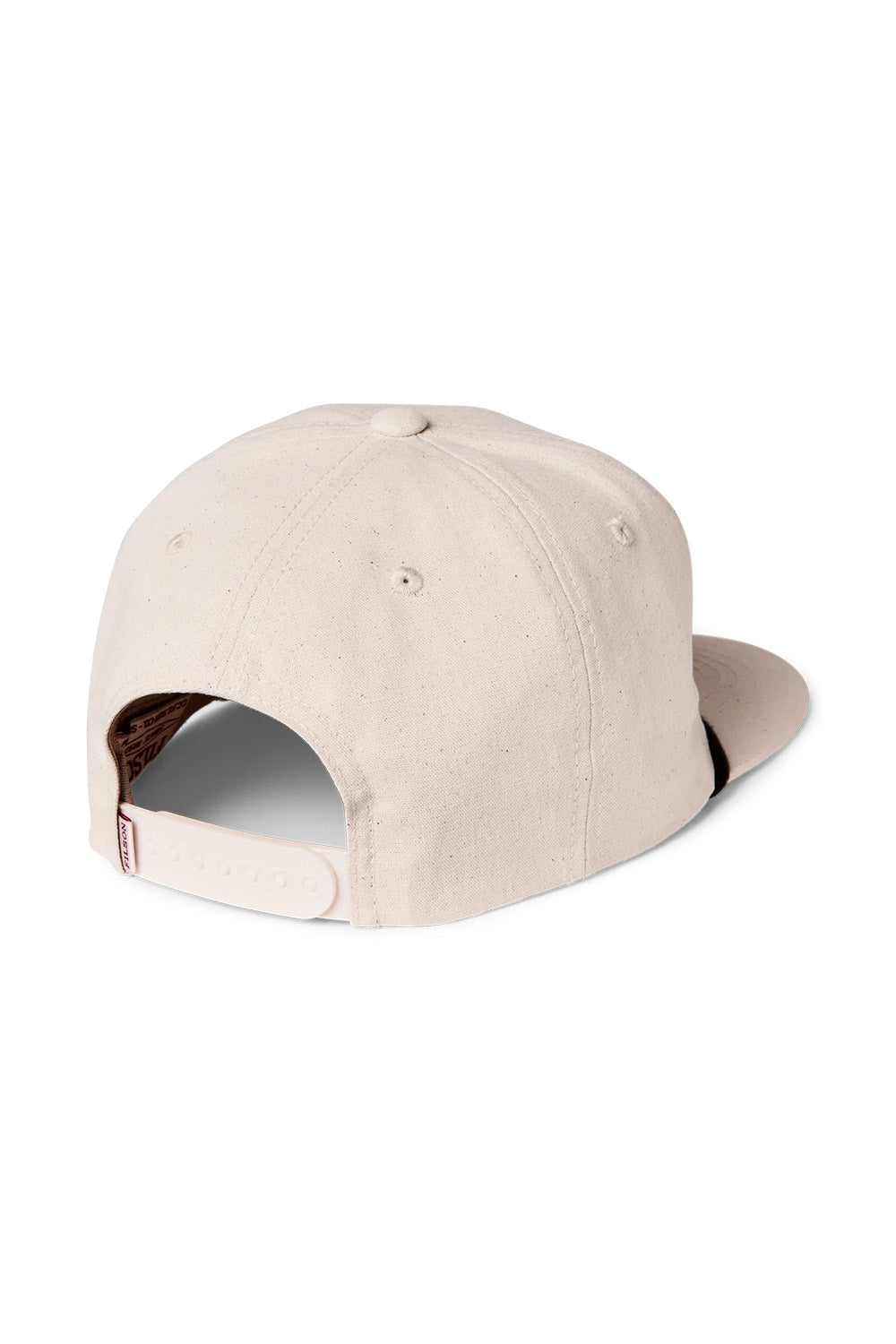filson scenic trucker cap natural brown back