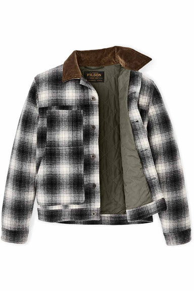 filson spokane insulated short cruiser charcoal ombre inside
