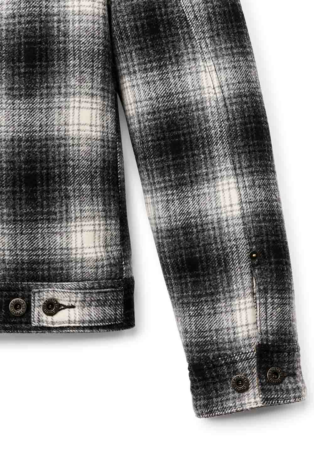 filson spokane insulated short cruiser charcoal ombre sleeve