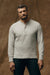Filson - Waffle Knit Henley - Light Heather Grey - Front