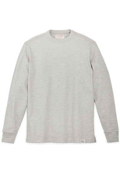 filson waffle knit thermal lt heather grey flatlay