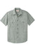 filson washed ss feather cloth shirt khaki print flatlay