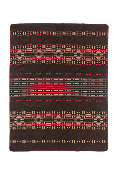 filson wool-blend blanket brown port multi front