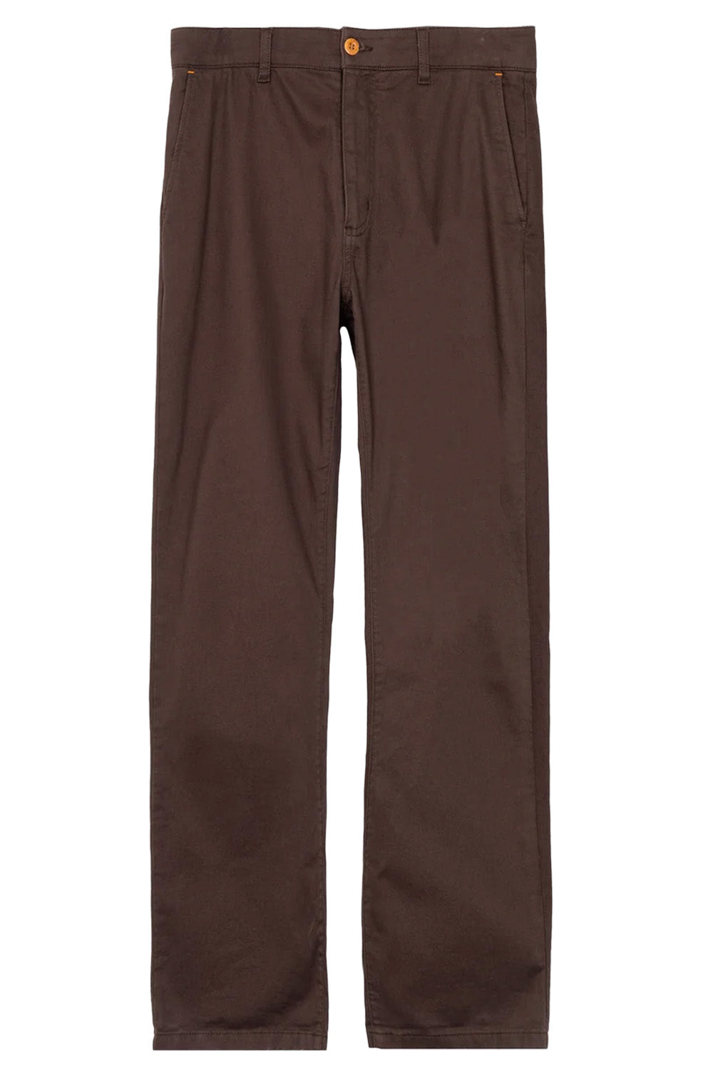 Finisterre - Rincon Straight Fit Chino - Burnt Umber - Flatlay Front