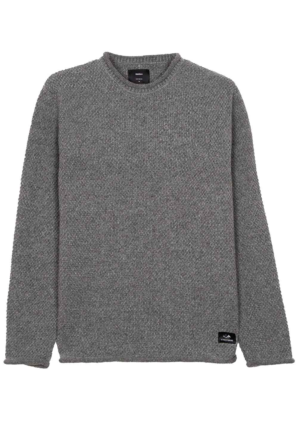 finisterre barents jumper grey marl flatlay