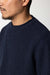 finisterre barents jumper indigo collar detail