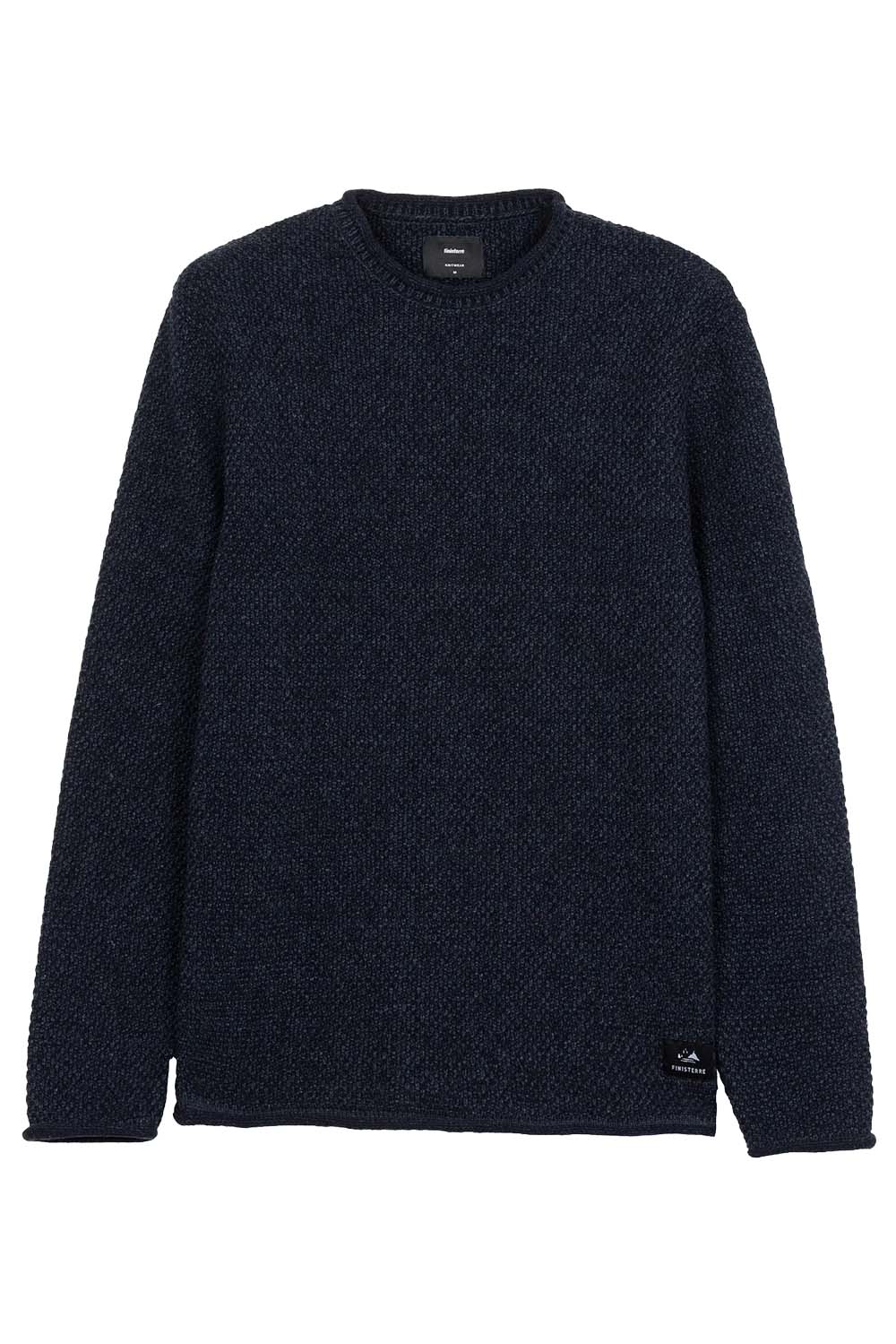 finisterre barents jumper indigo flatlay