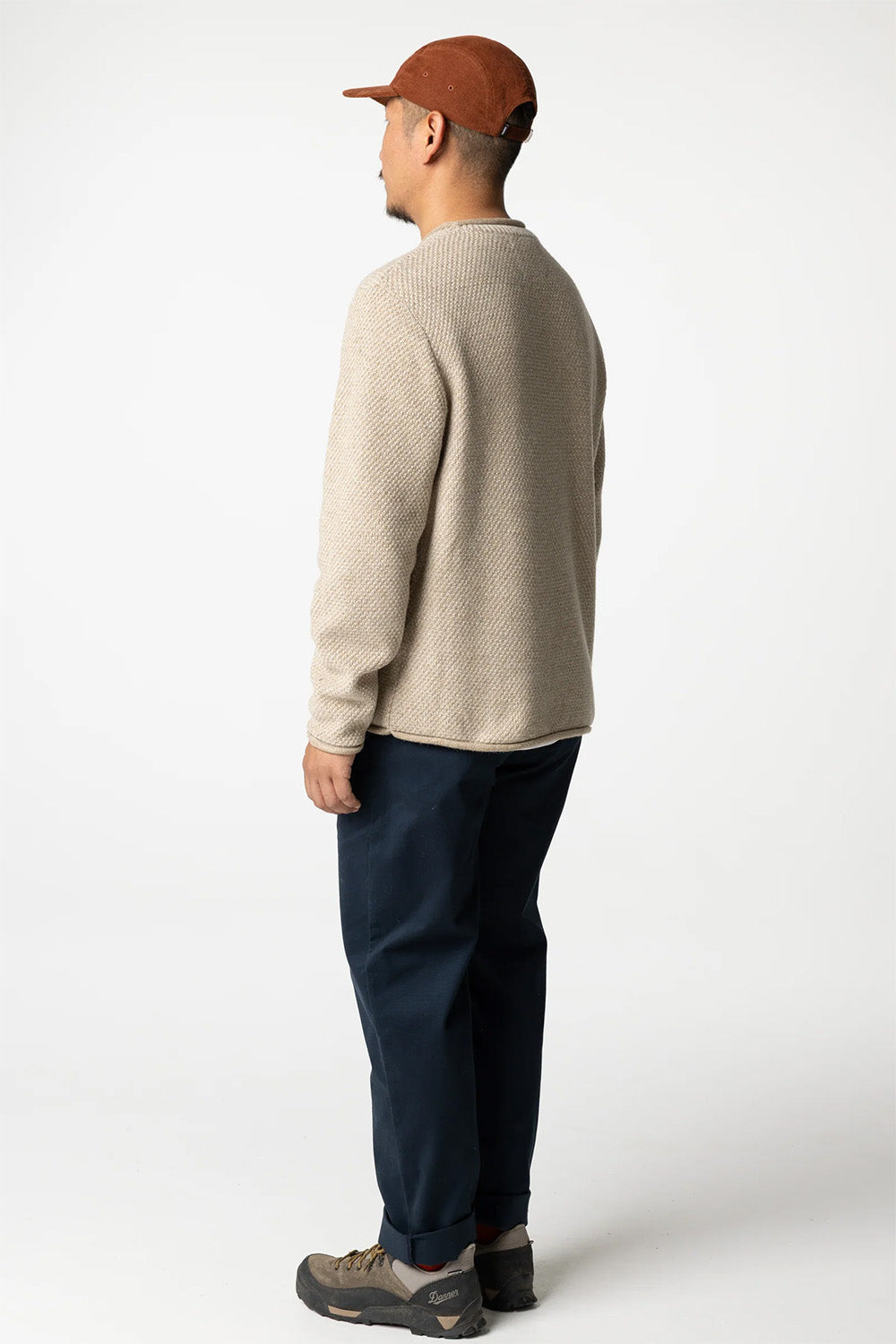 finisterre barents jumper oatmeal back