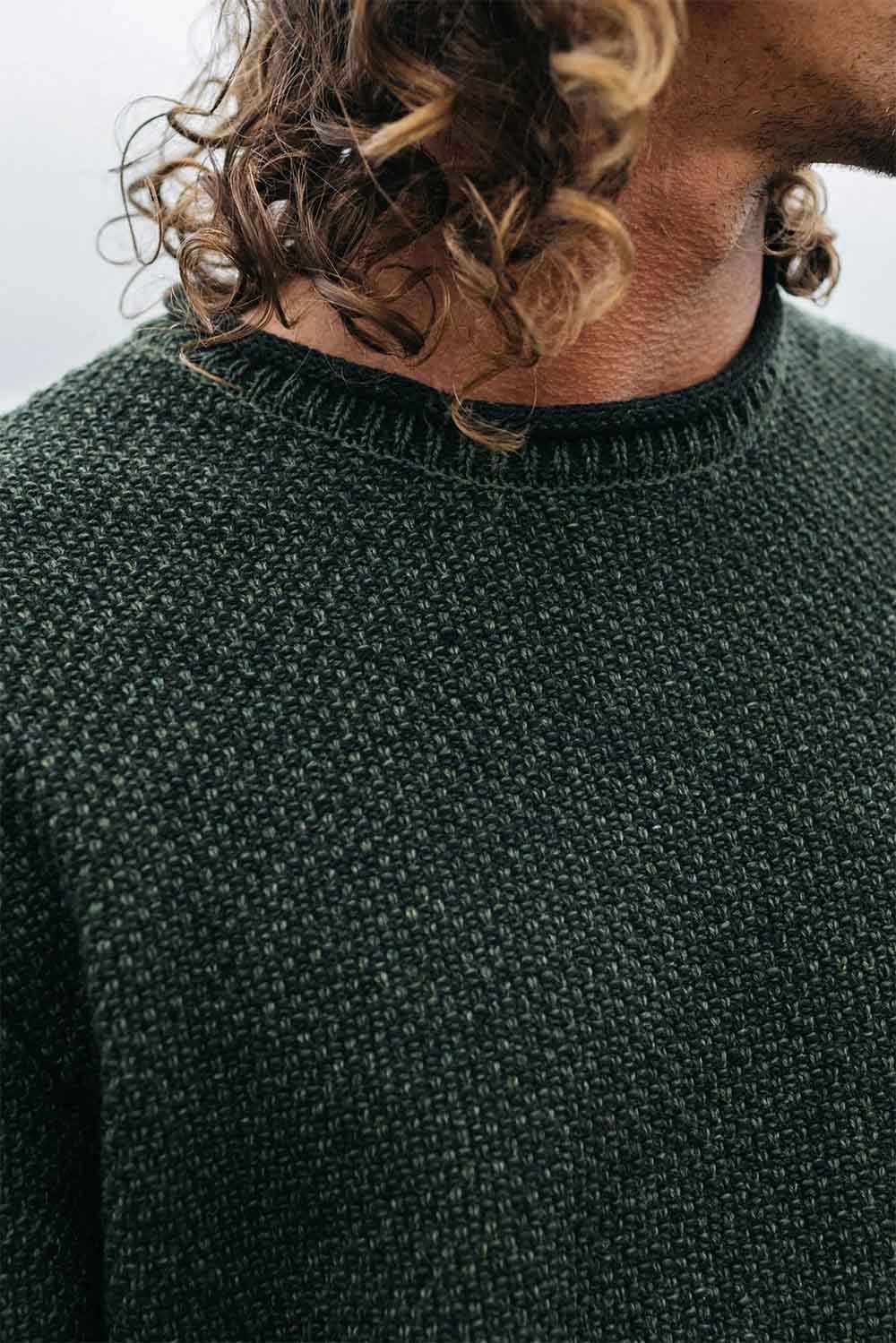 Finisterre - Barents Jumper - Olive - Detail