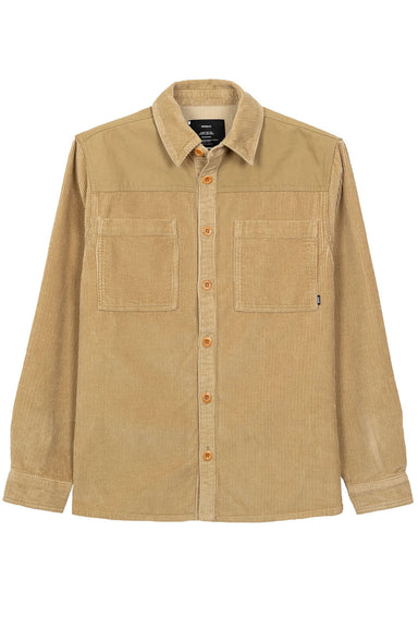 finisterre basset cord shirt flint flatlay