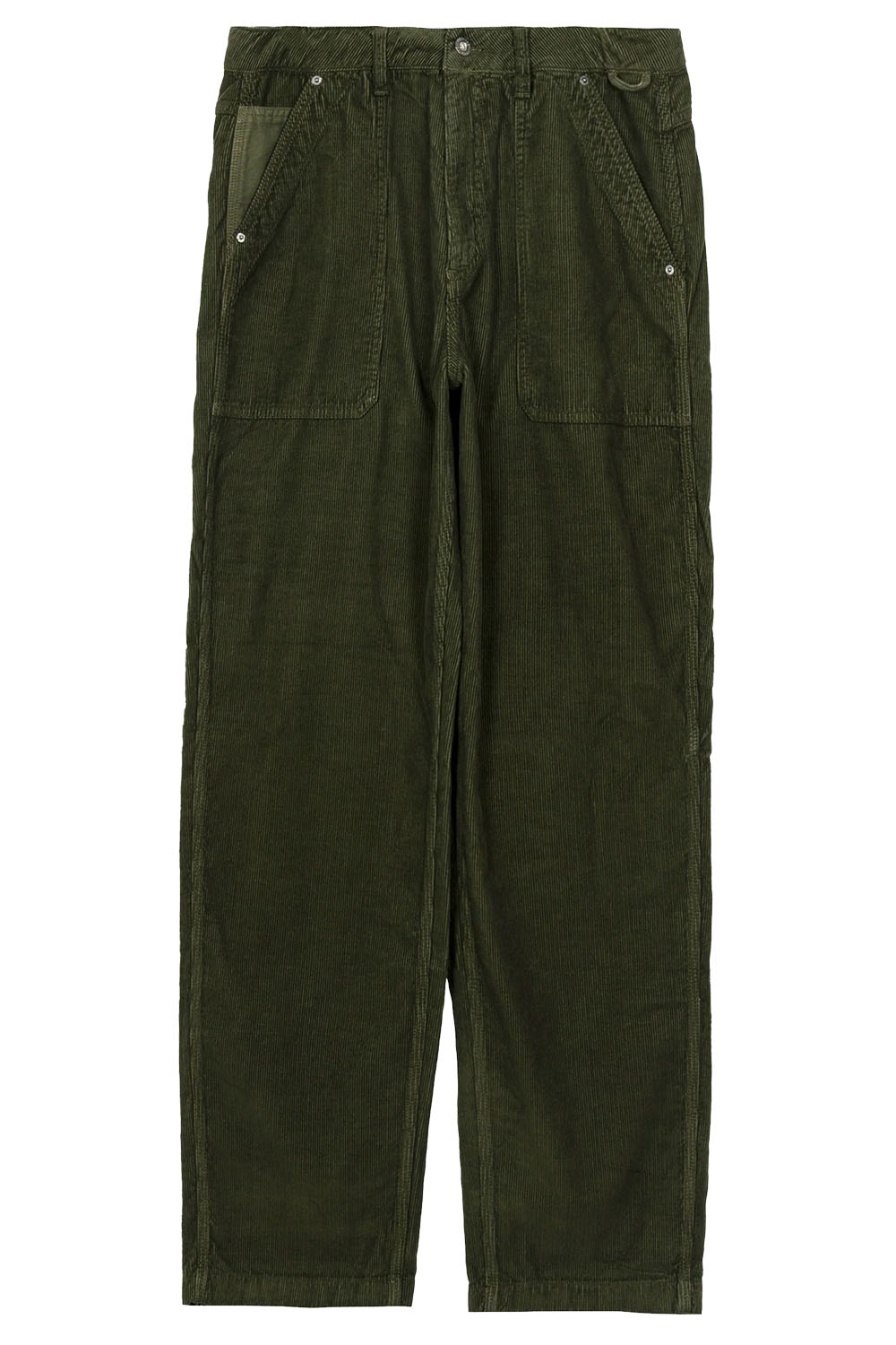 finisterre basset cord trouser timber green flatlay