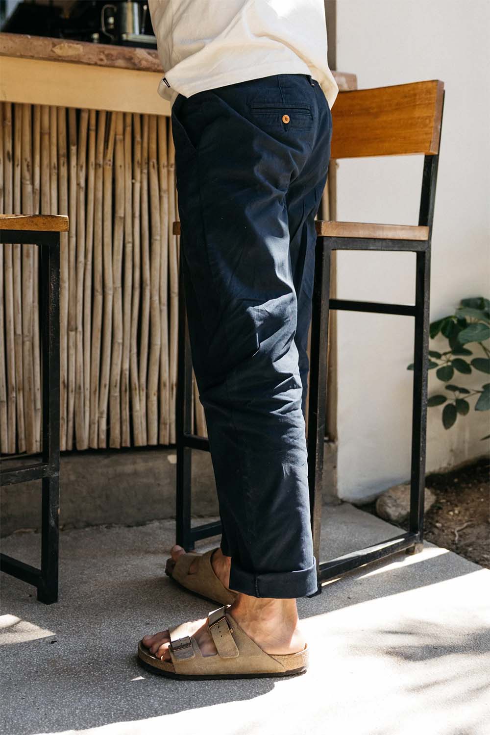 finisterre rincon straight fit chino navy back