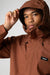 finisterre skybird rain jacket pecan hood