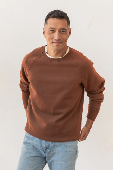 Bridge & Burn - Lincoln Crew Sweatshirt - Burnt Umber