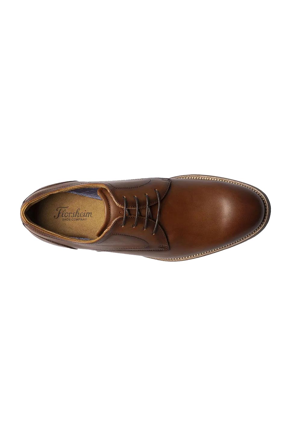 Florsheim Shoes - Rucci Plain Toe Oxford - Cognac - Top