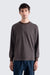 Far Afield - Breton Stripe Tshirt - Grey/Brown - Front