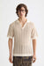 Scotch & Soda - Structured Knitted Polo - Eggnog - Front