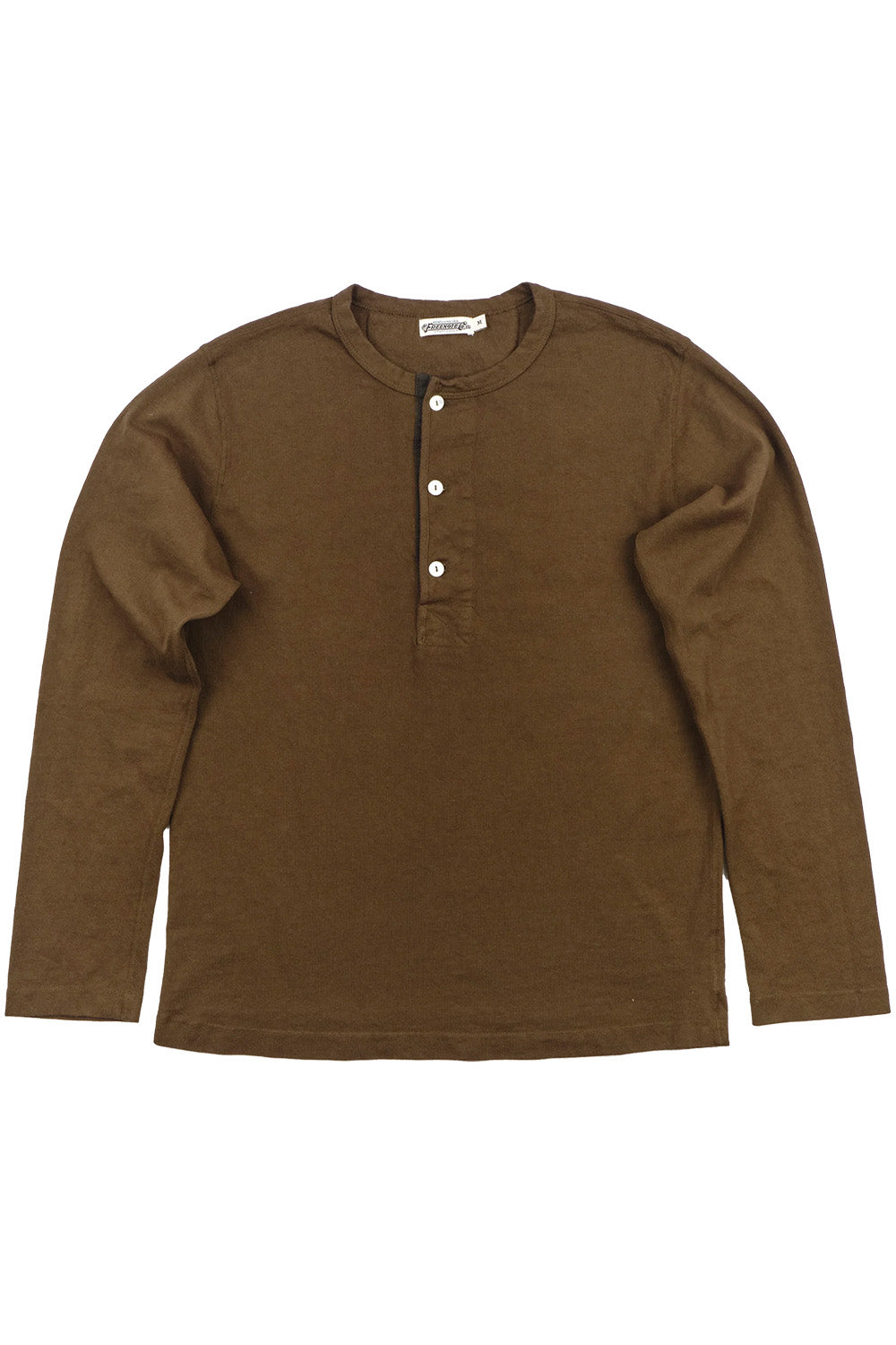 freenote 13oz henley cedar front