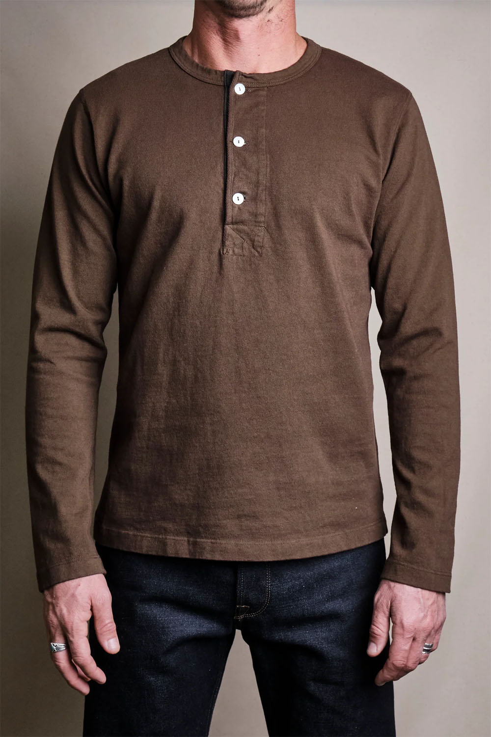 freenote 13oz henley cedar model