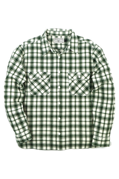 freenote benson ls cactus green plaid front