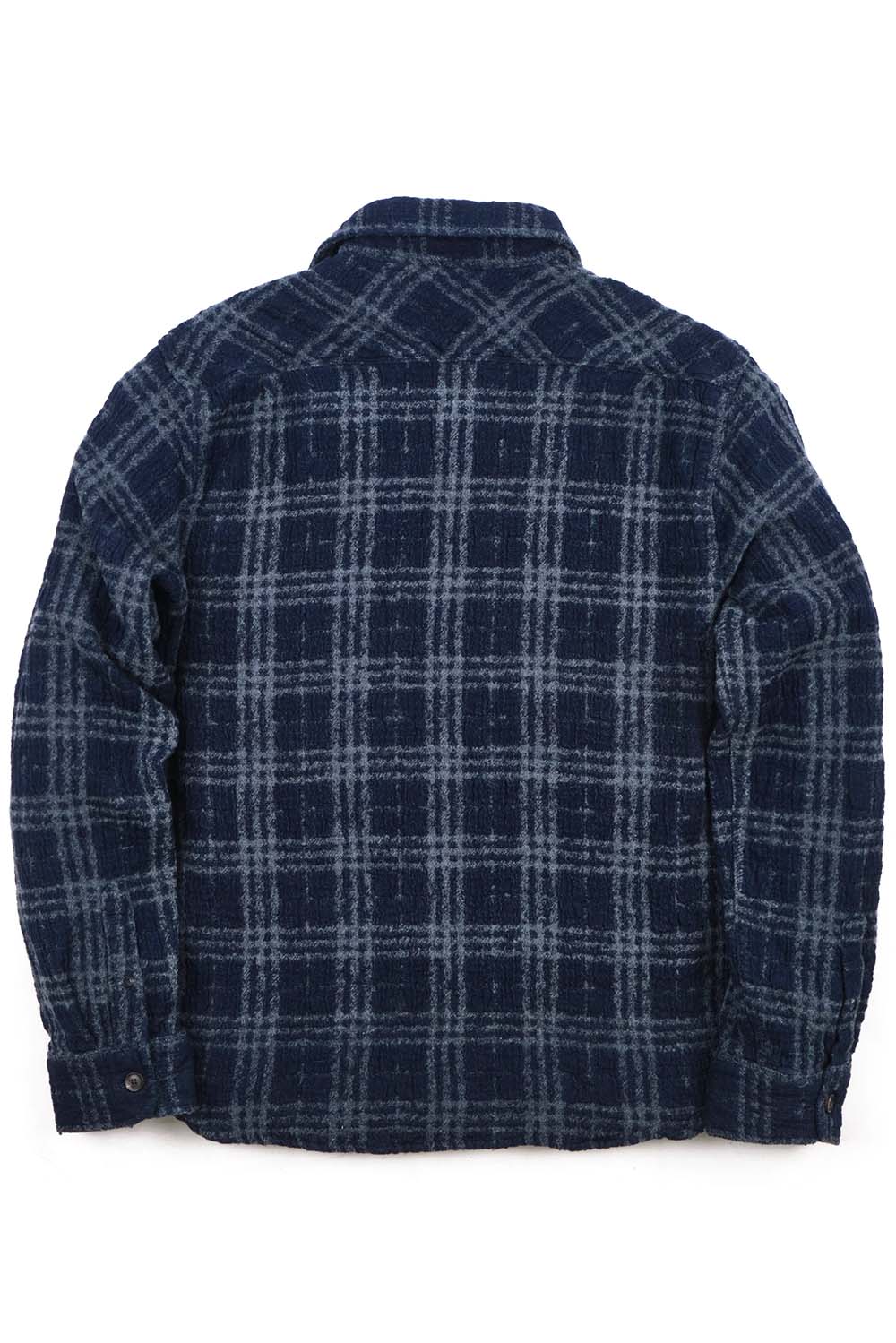 freenote benson plaid ls indigo plaid back